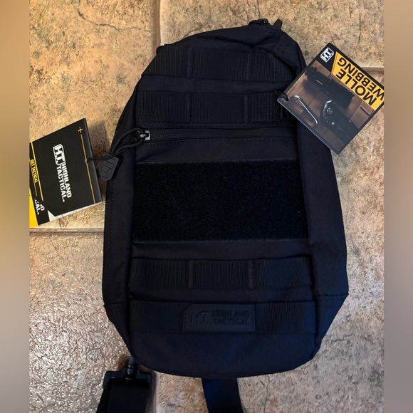 NWT Highland Tactical Rex EDC Crossbody Sling Bag Molle Webbing - Picture 3 of 8